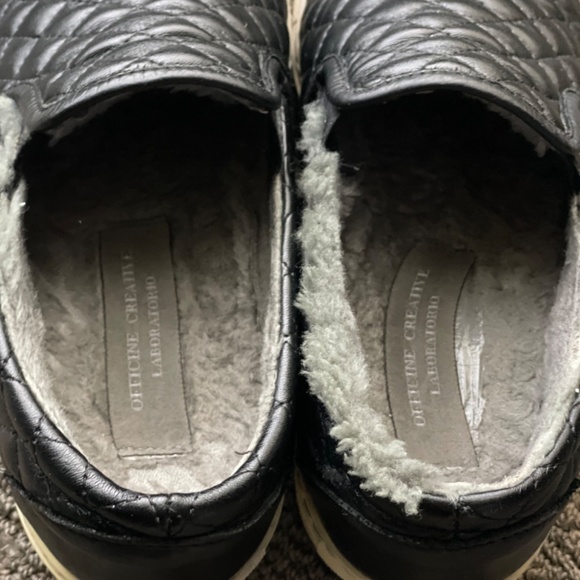 Officine Creative Quilted Shearling-Lined Low Top Sneaker - Picture 4 of 6